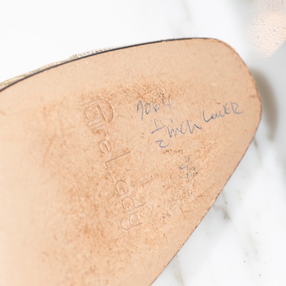 Vintage Heyraud Leather Strap Heels PARIS - Picture 8 of 9